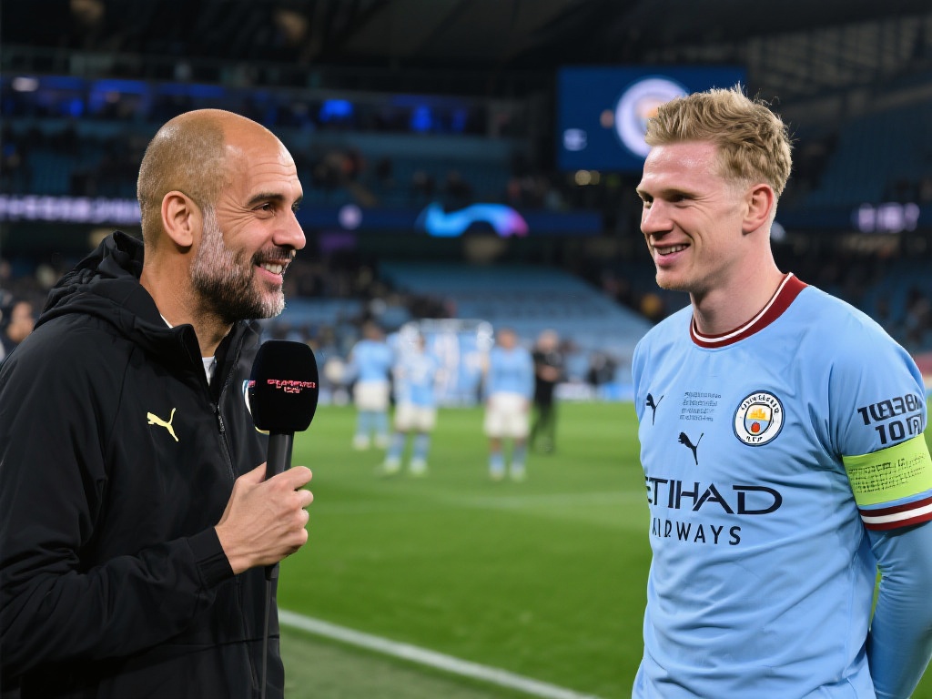 瓜迪奥拉:十年岁月,无数瞬间,德布劳内的光芒永存我心 在足球的世界里,时间不仅是比赛的计时单位